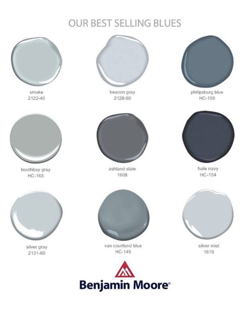 Best Selling Blues | Benjamin Moore - All Los Angeles Painting Company ...