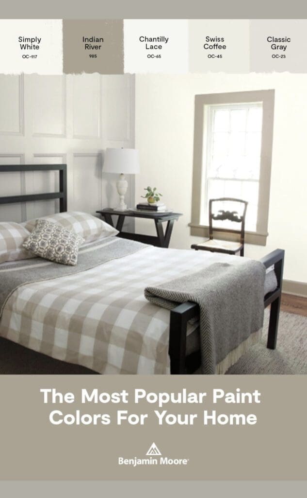 Benjamin Moore Most Popular Interior Paint Color Palette. All Los Angeles Painting Company, Inc.