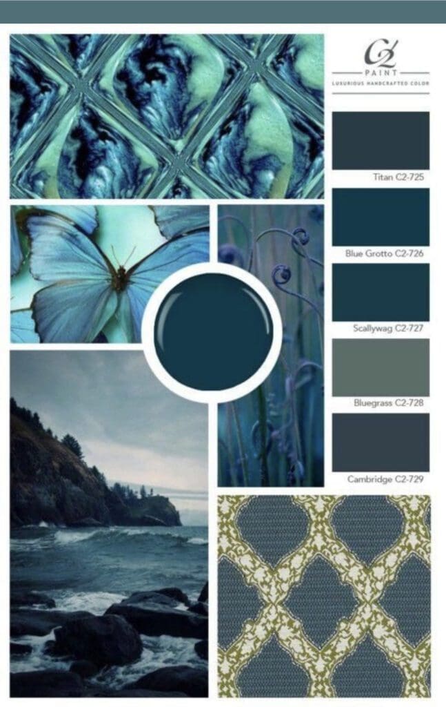 C2 Paint | Moody Blues Color Inspiration Palette. All Los Angeles Painting Company, Inc.