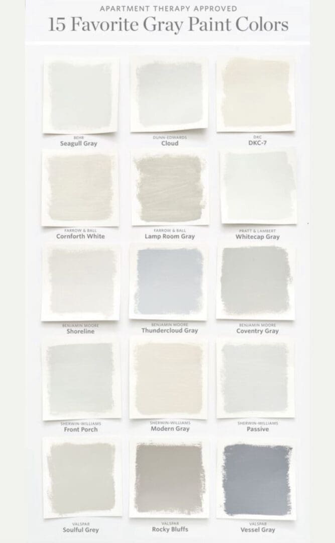 Apartment Therapy | 15 Favorite Gray Paint Colors