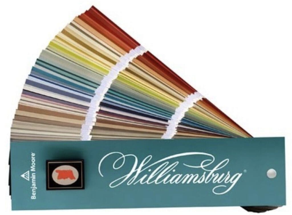 Benjamin Moore Williamsburg Color Collection Fan Deck. All Los Angeles Painting Company, Inc.