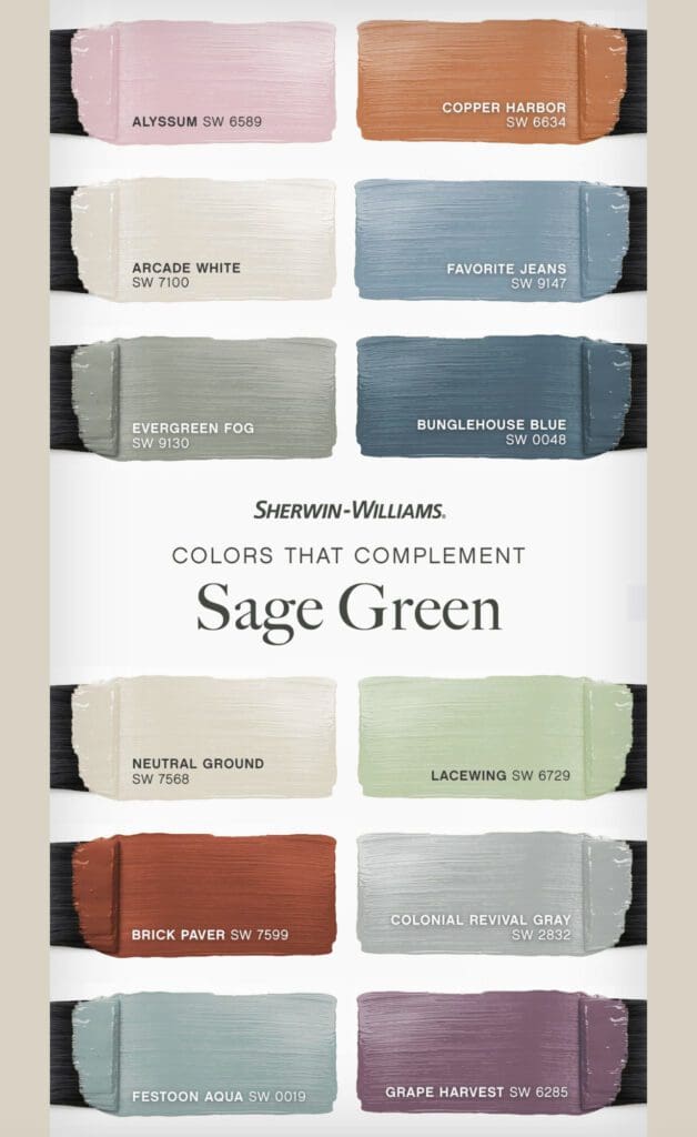 Sherwin Williams | Colors That Compliment Sage Green. All Los Angeles Painting Company, Inc