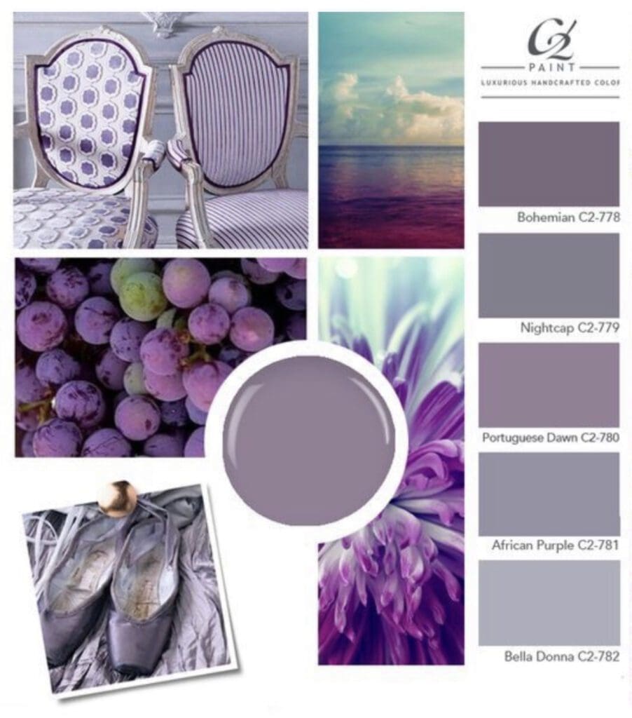 C2 Paint | Lilac Color Inspiration Palette. All Los Angeles Painting Company, Inc.