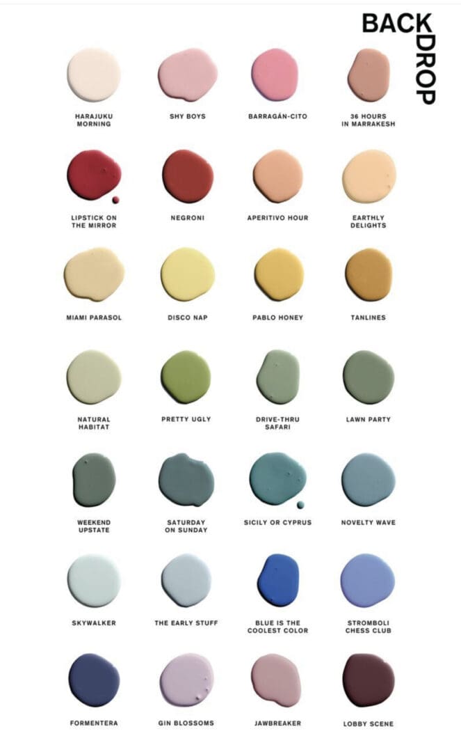 Popular Backdrop Paint Colors