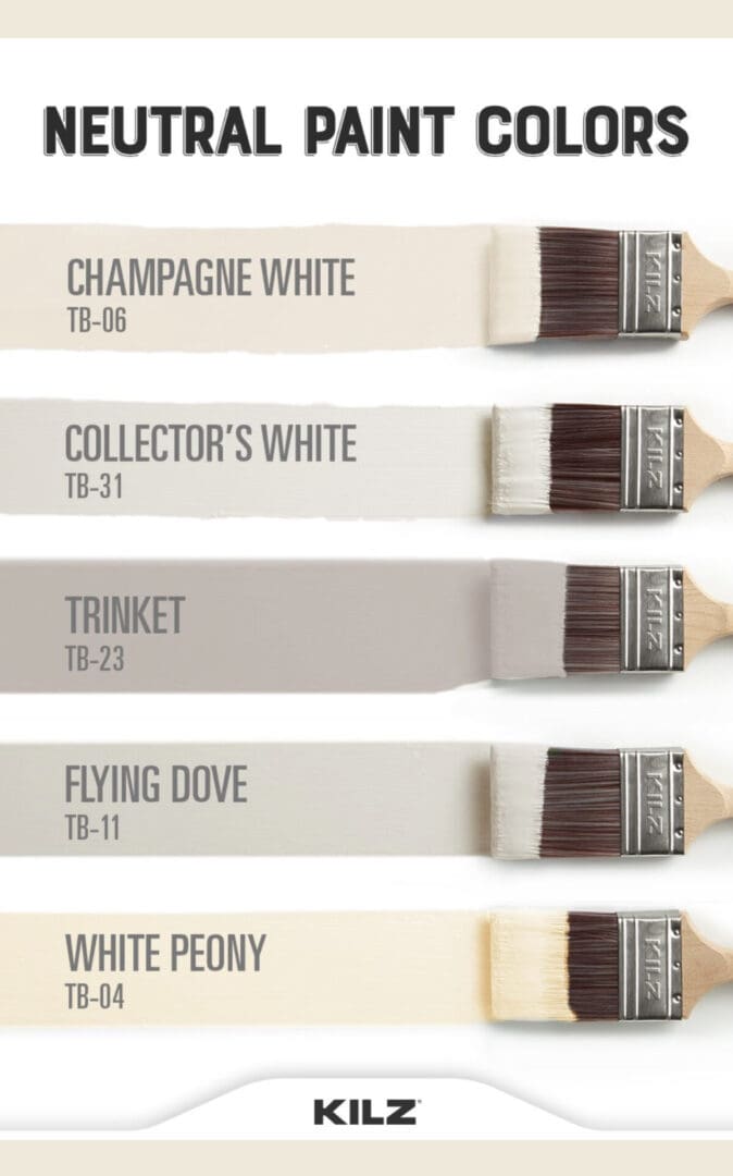 Kilz Neutral Paint Color Palette - All Los Angeles Painting Company, Inc.