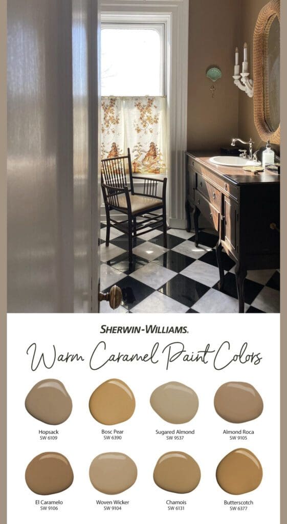 Sherwin Williams | Warm Caramel Color Palette. All Los Angeles Painting Company, Inc.