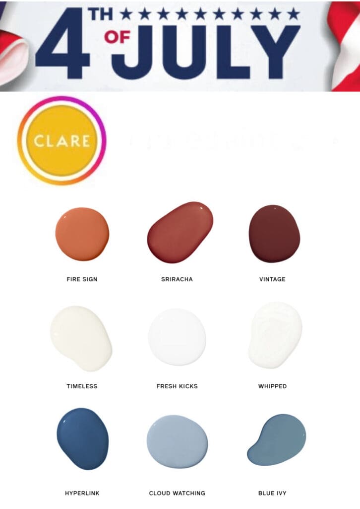 Clare Red, White & Blue