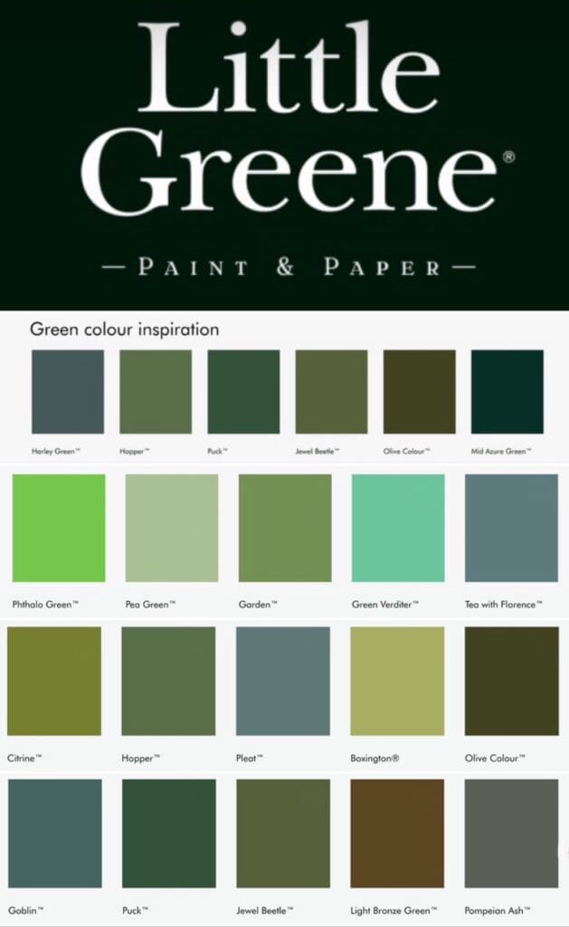 Little Greene Green Paint Colors.