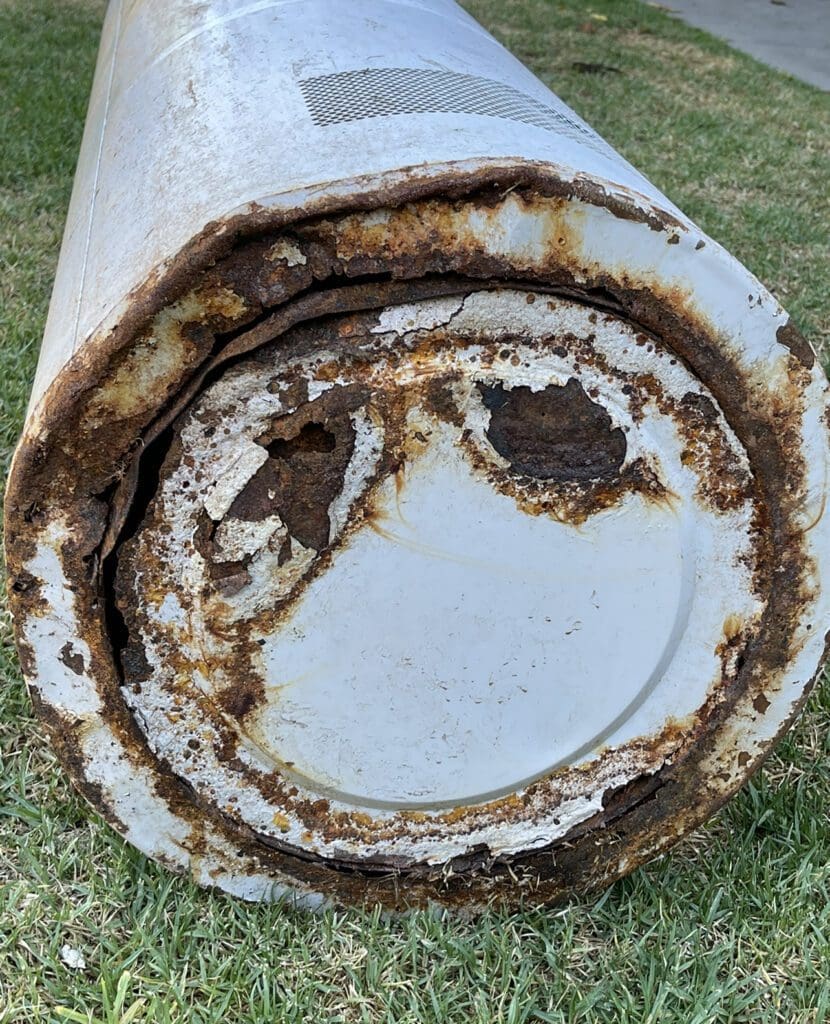 Rusted Water Heater Bottom. Home Management Advice.