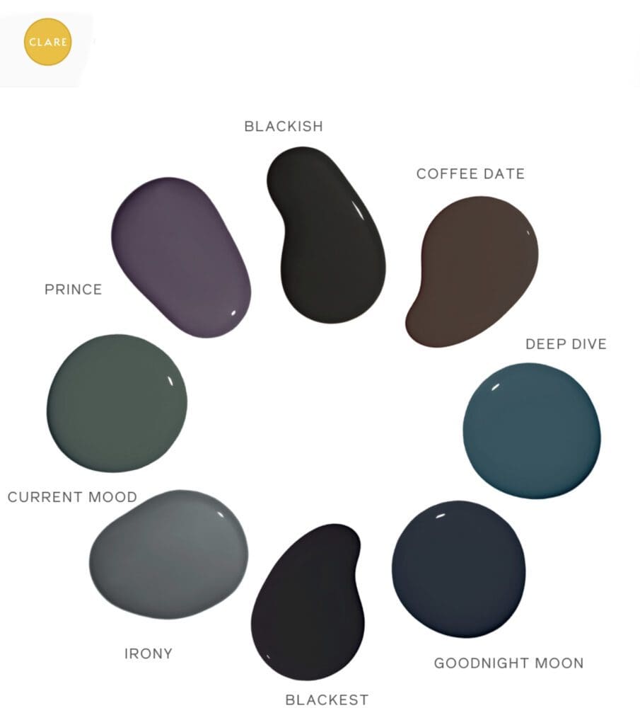 Clare Paint Jewel Tone Color Inspiration Palette. All Los Angeles Painting Company, Inc. 