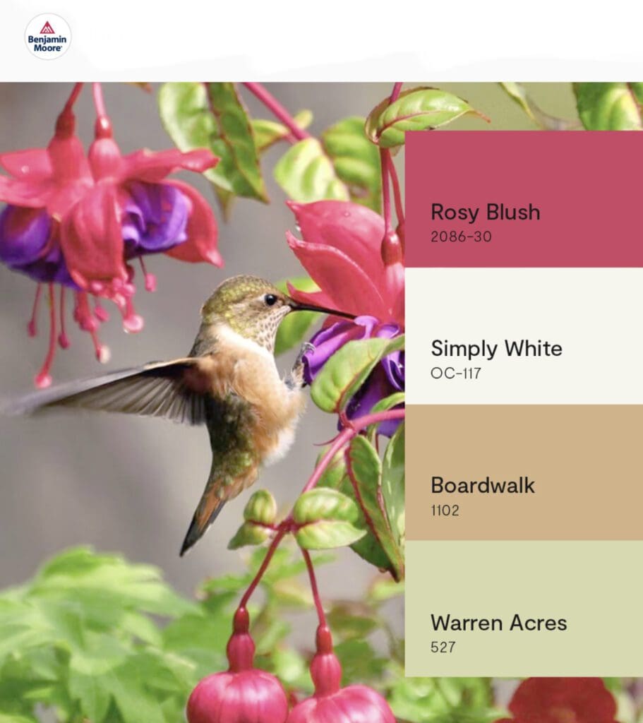 Benjamin Moore Hummingbird Inspired Colors