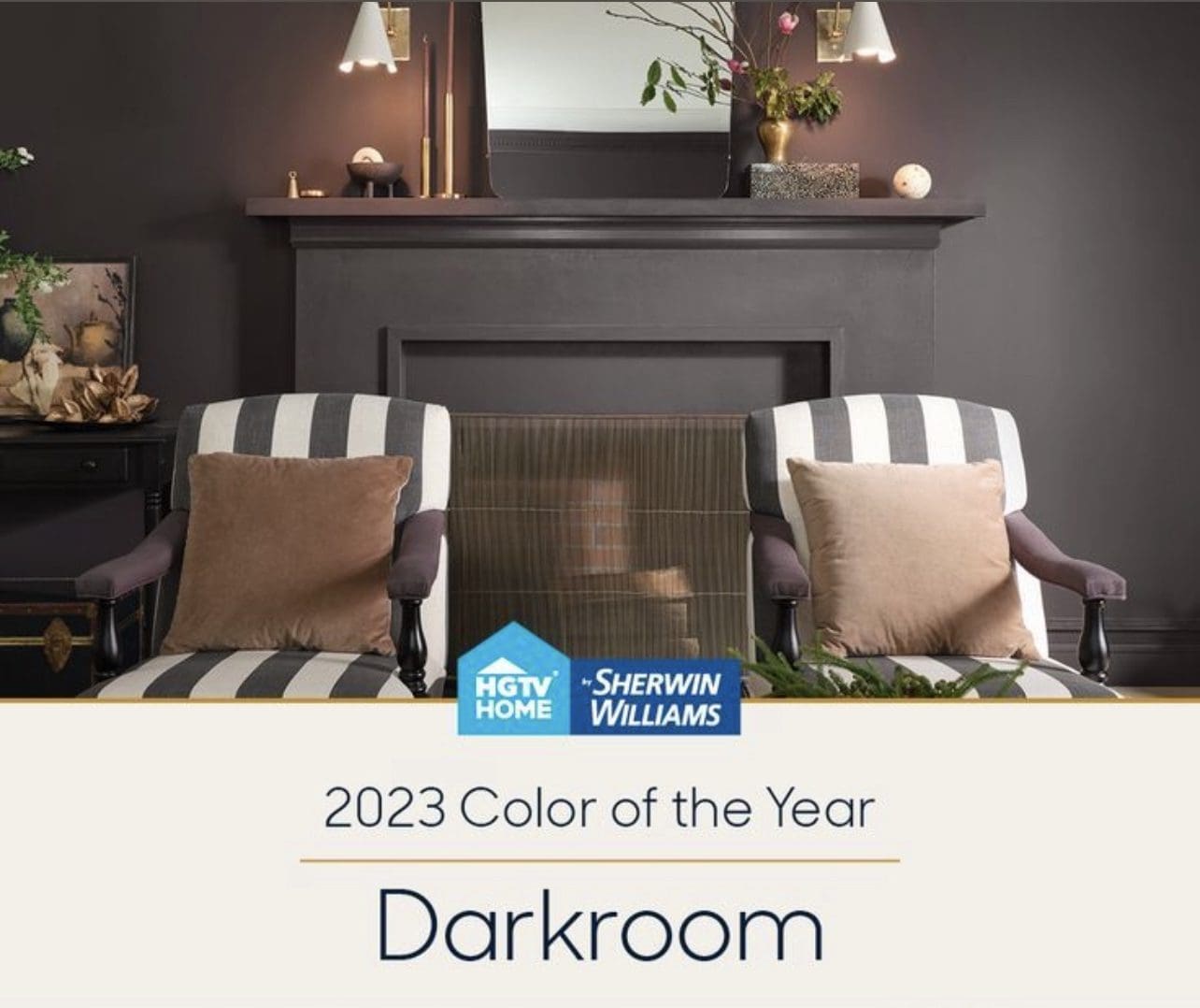 HGTV Sherwin Williams 2023 Color of the Year | Darkroom. All Los Angeles Painting Company, Inc.