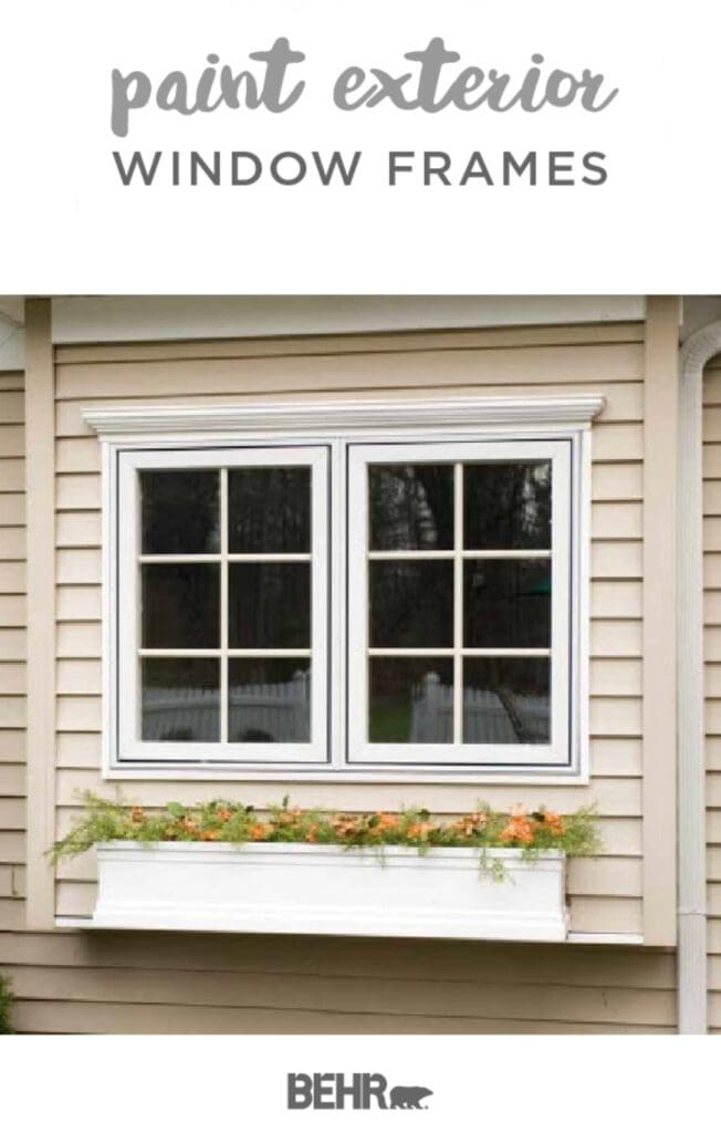 Paint exterior window frames every few years to protect and preserve your home. Windows are one of the first things people see when looking at a house.