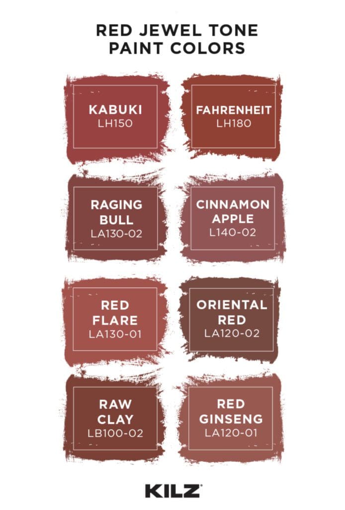 Behr Red Jewel Tone Colors.  All Los Angeles Painting Company, Inc. 