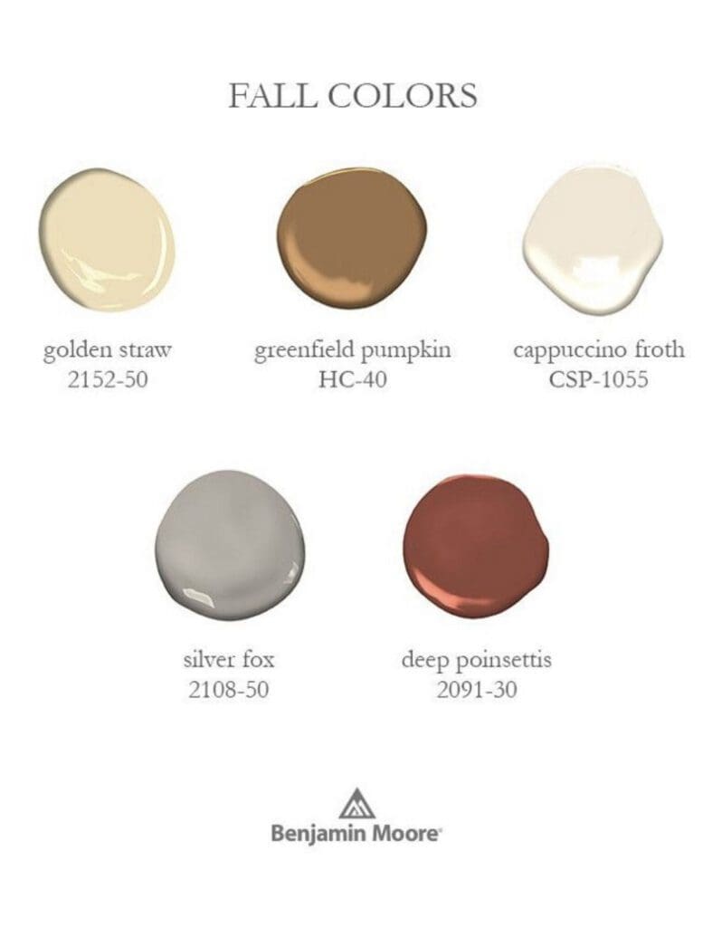 Benjamin Moore Fall Color Palette. All Los Angeles Painting Company, Inc.