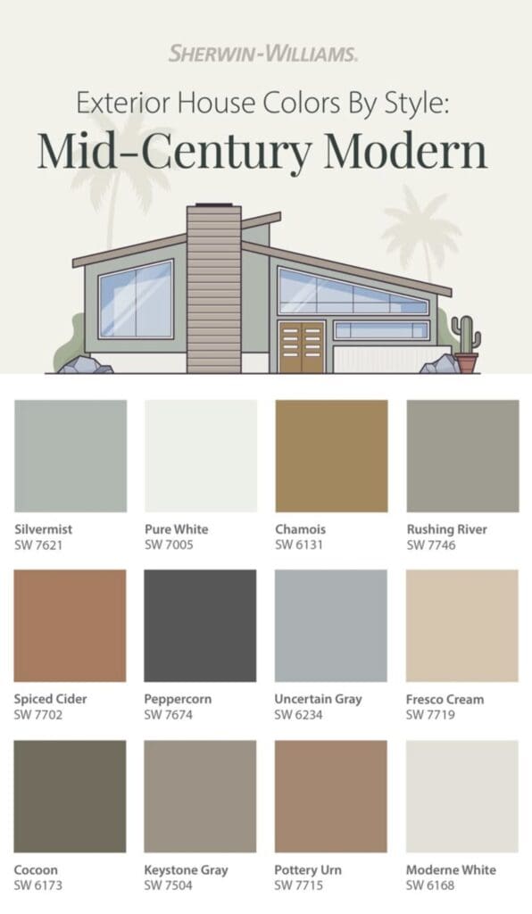 Sherwin Williams Mid Century Colors.