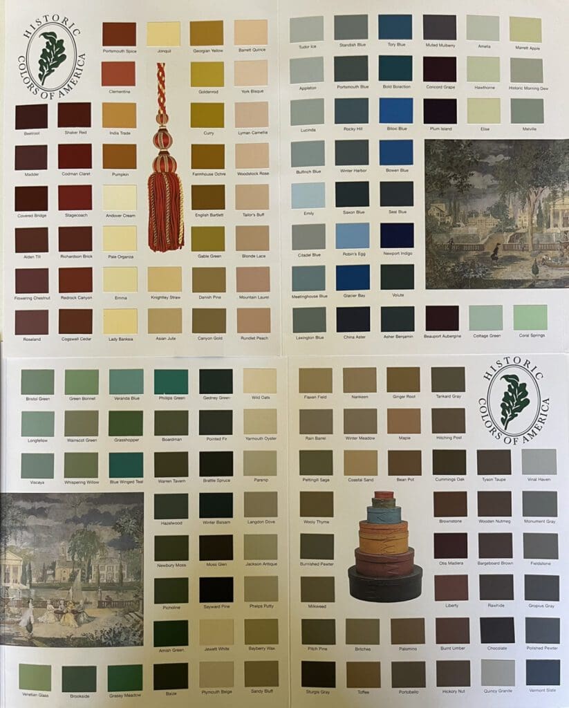 Vista Paint Historic Colors of America Collection. All Los Angeles Painting Company. Inc.