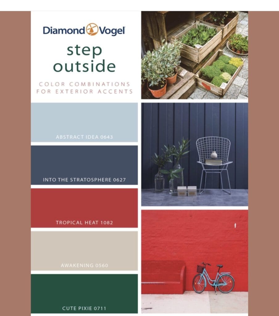 Diamond Vogel Step Outside Color Palette. All Los Angeles Painting Company, Inc.