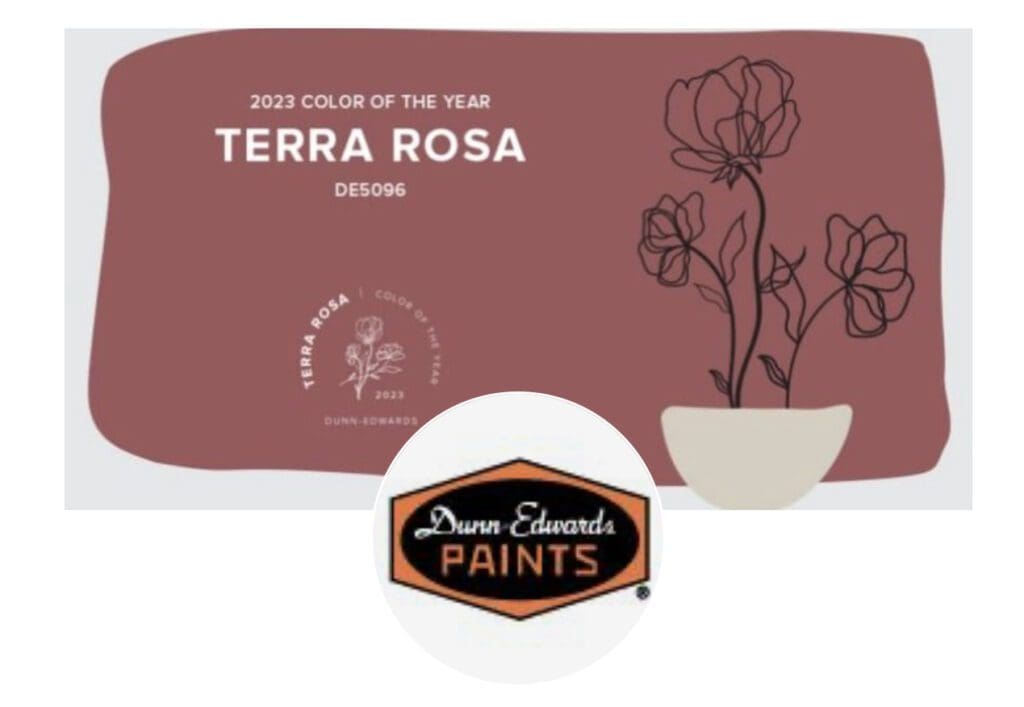 Dunn Edwards 2023 Color of the Year | Terra Rosa. All Los Angeles Painting Company, Inc.