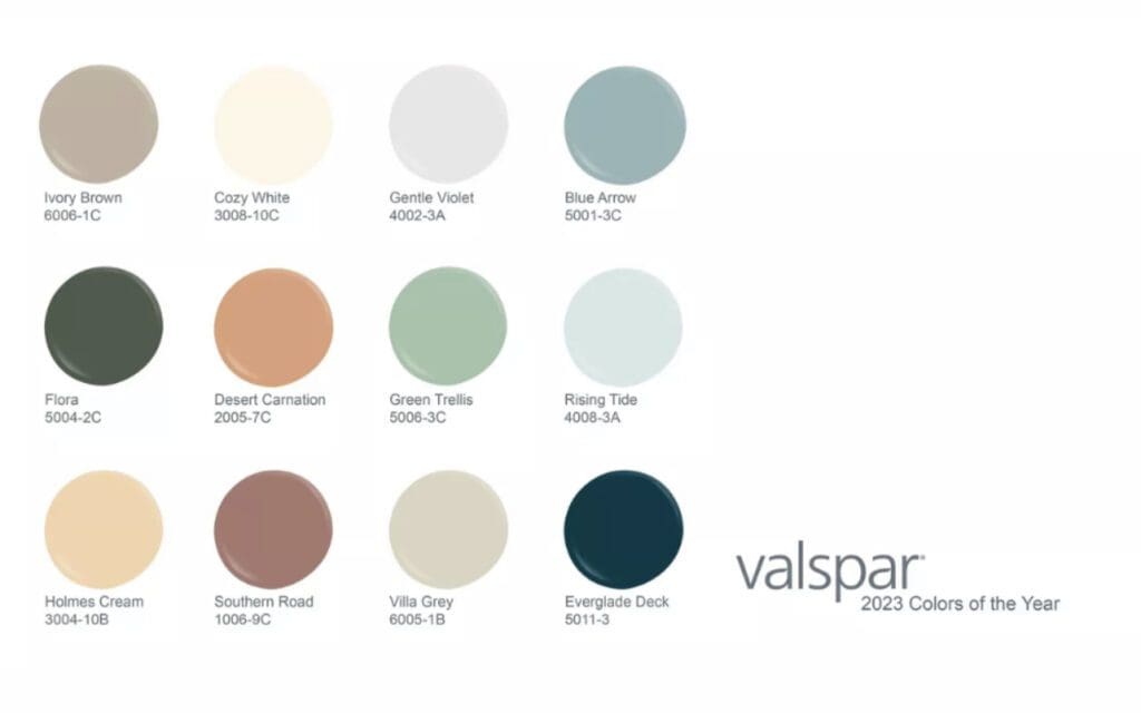 Valspar 2023 Colors of the Year