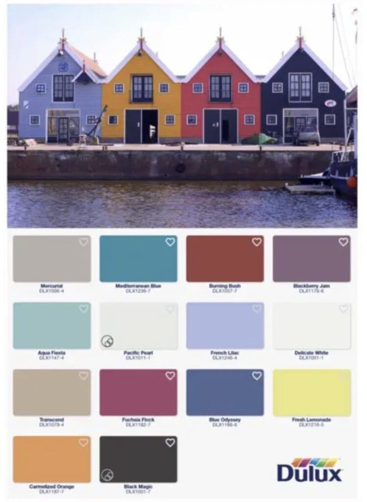 Dulux Paint Copenhagen Color Inspiration Palette. All Los Angeles Painting Company, Inc.