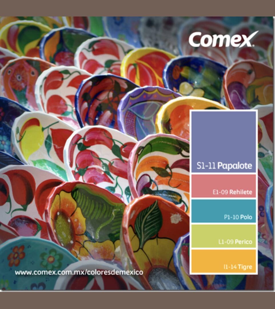 Mexican Talavera Pottery Paint Color Inspiration.