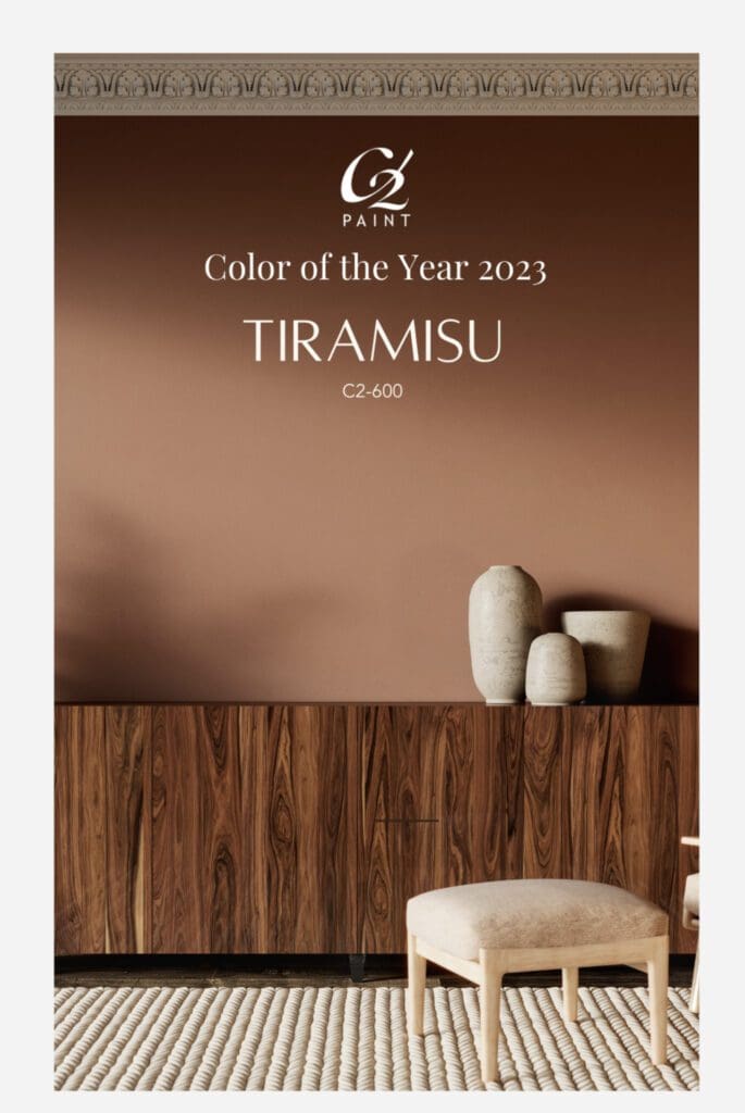 C2 Paint 2023 Color of the Year Tiramisu.