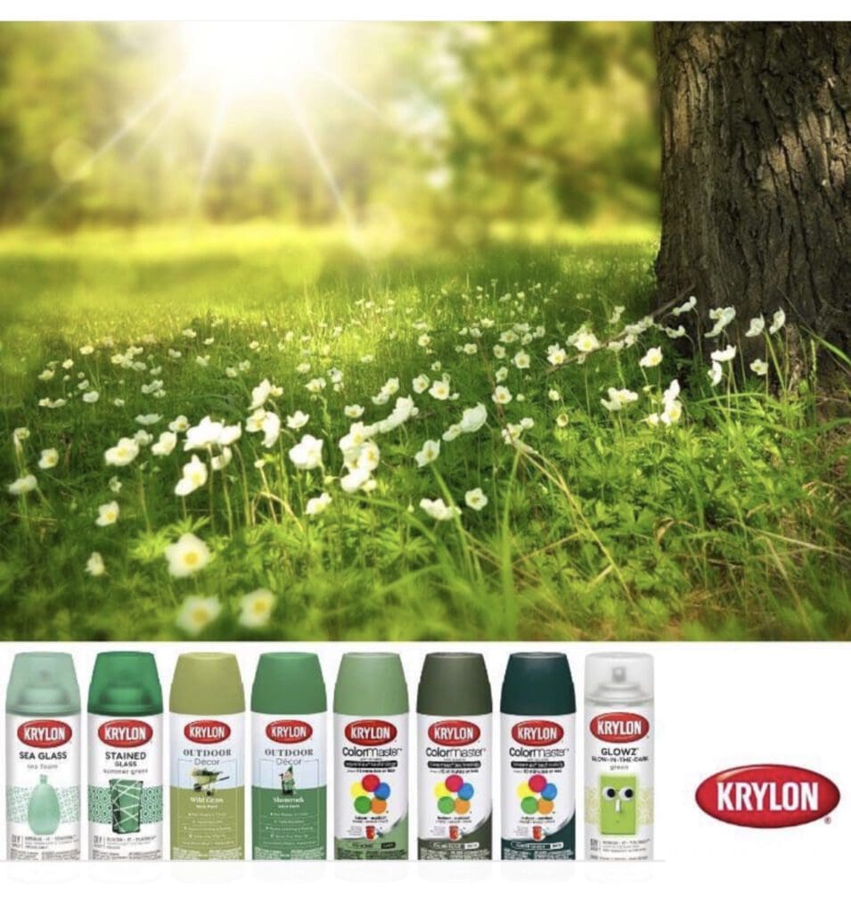 Krylon Green Paint Aerosol Color Collection.