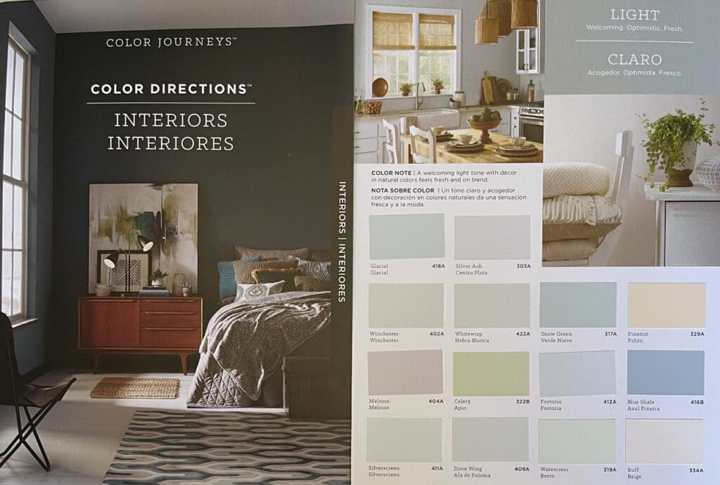 Pratt & Lambert Color Directions | Light Palette. All Los Angeles Painting Company, Inc.