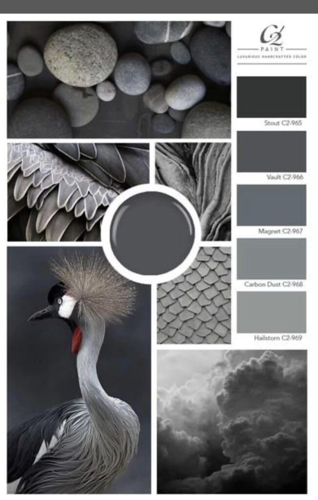 C2 Paint Sophisticated Gray Palette. All Los Angeles Painting Company, Inc.