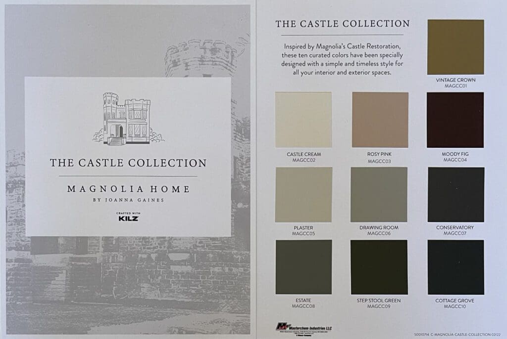 Magnolia Home Castle Paint Color Collection.