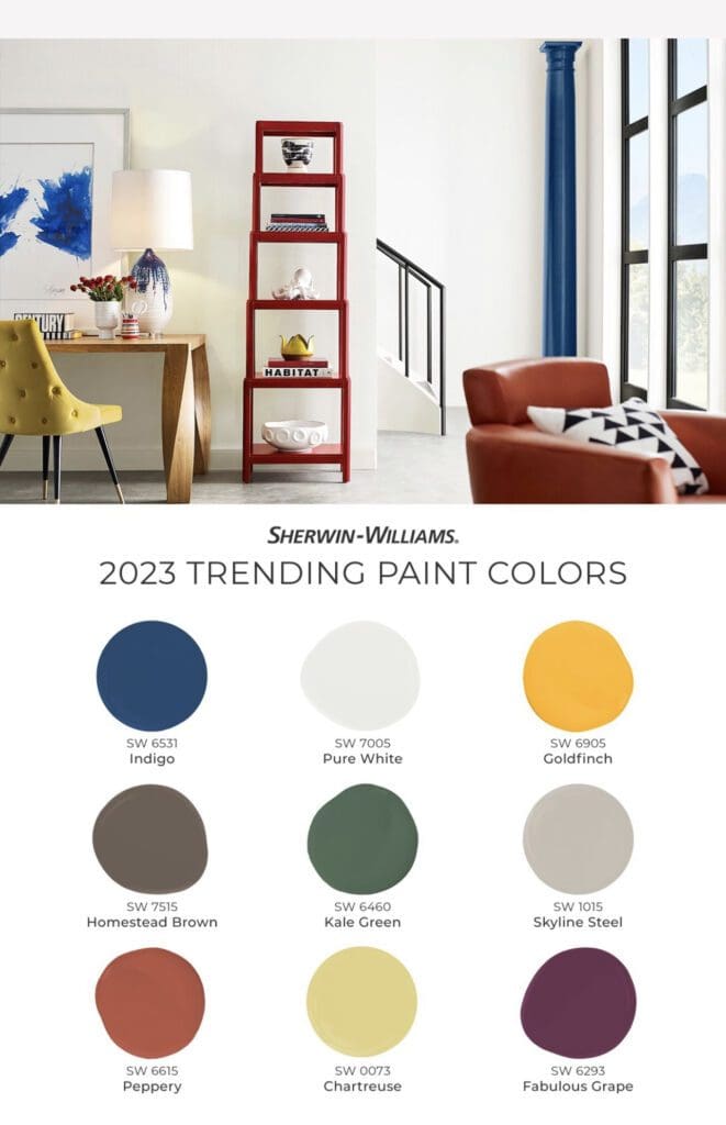 Sherwin Williams ColorMix 2023 | Origin Palette. All Los Angeles Painting Company, Inc.