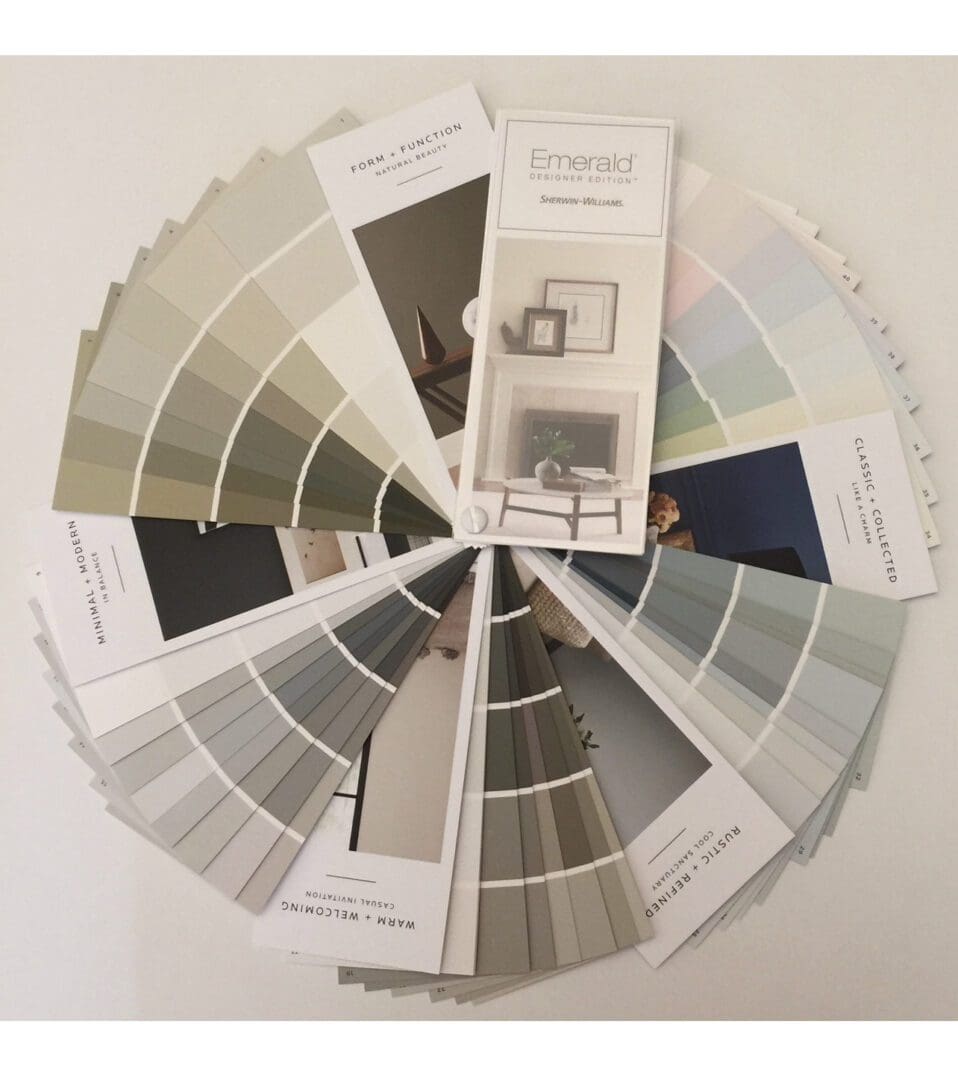 Sherwin Williams Emerald Edition Fan Deck.