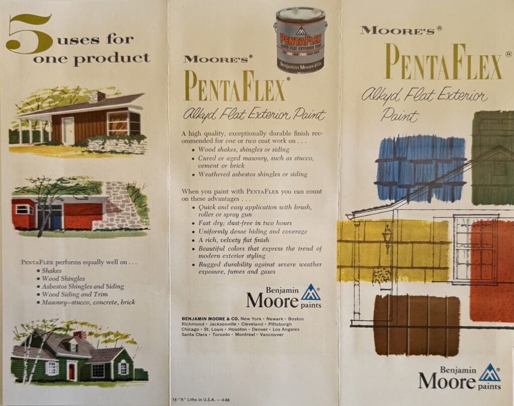1960's Benjamin Moore Color Chart Cover.