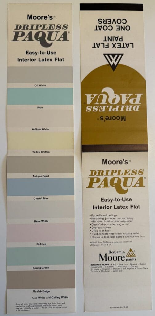 1965 Interior Paint Colors