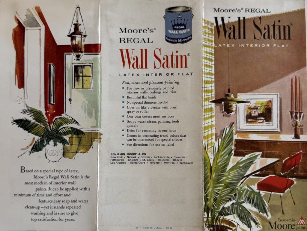 Cover of 1965 Benjamin Moore Color Chart.