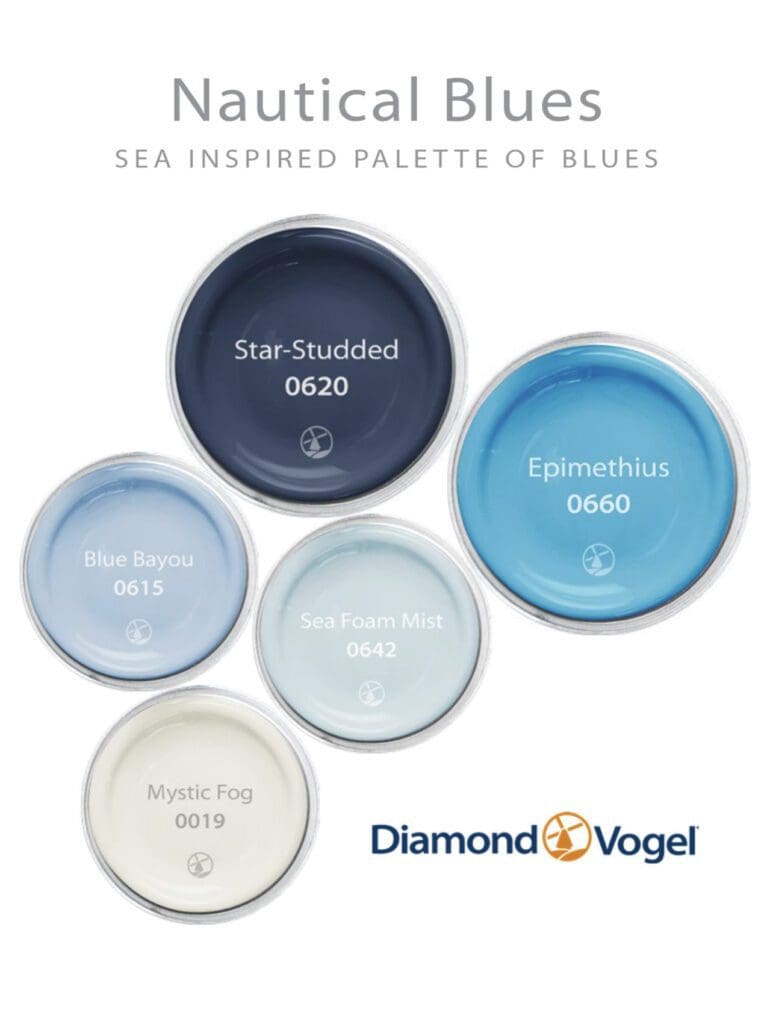 Diamond Vogel Sea Inspired Blues. All Los Angeles Painting Company, Inc.