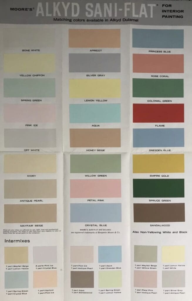 Colors for Interior Walls, Ceiling, and Trim Benjamin Moore