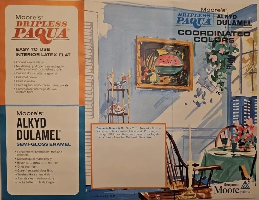 Mid-Century House Painting Color Brochure.