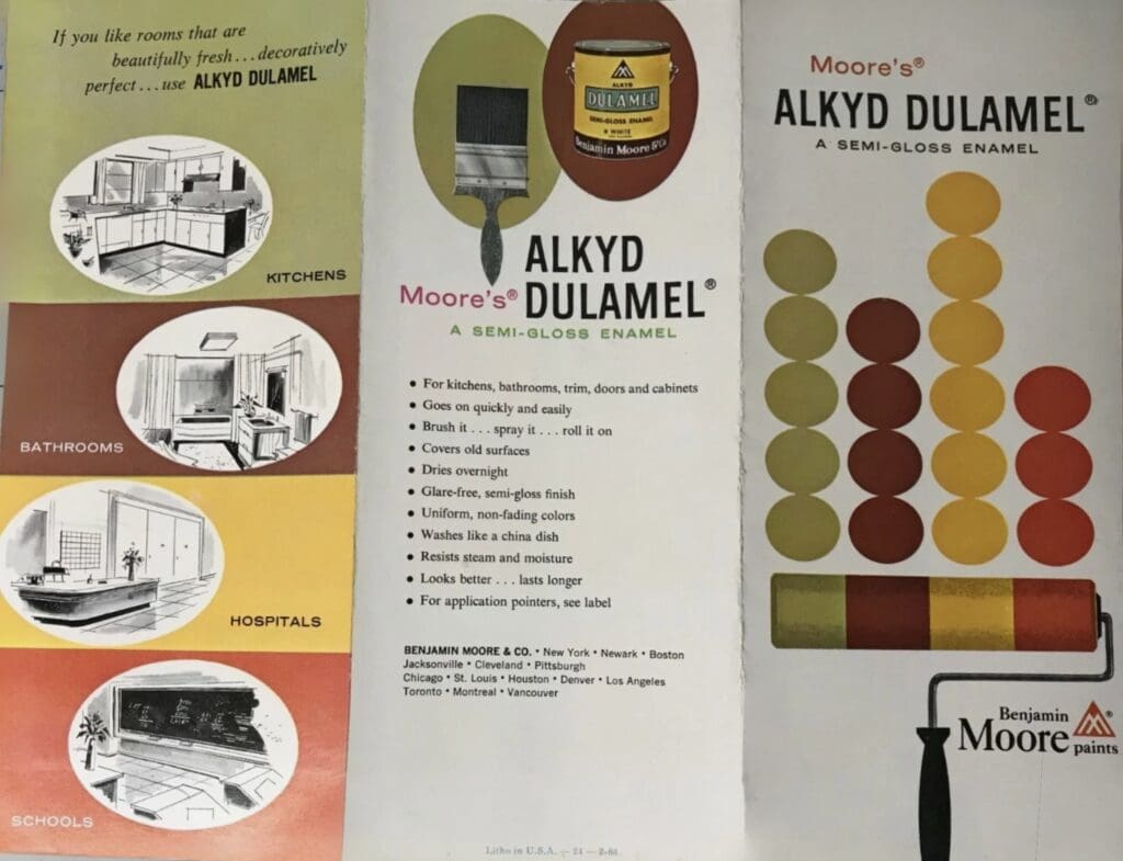 1963 Benjamin Moore Paint Colors Chart Cover.