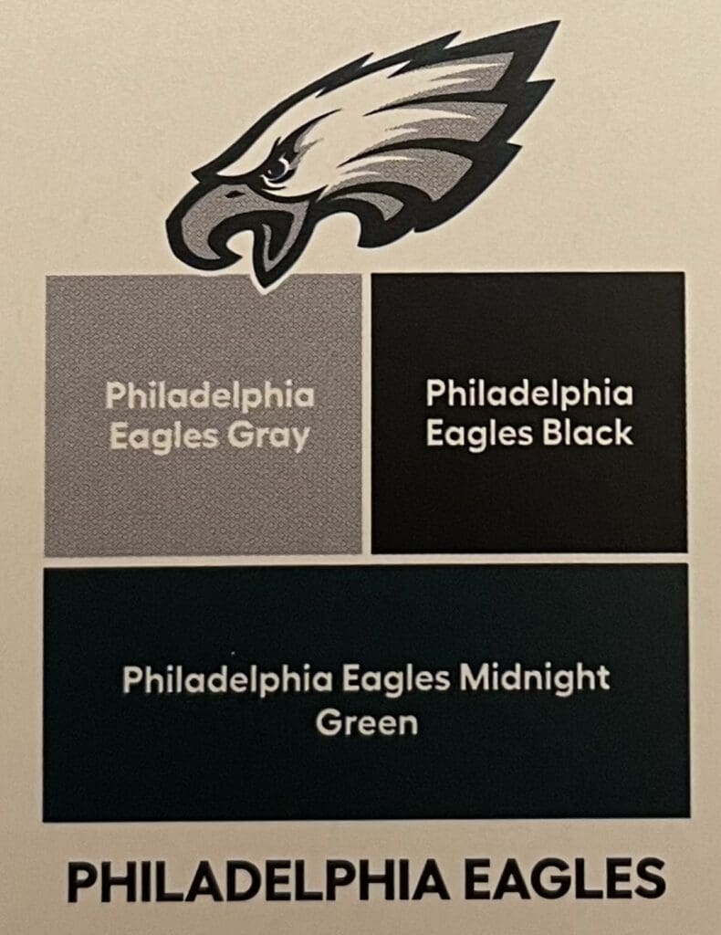 Philadelphia Eagles Paint Colors from Lowes and Valspar. All Los Angeles Painting Company Inc.