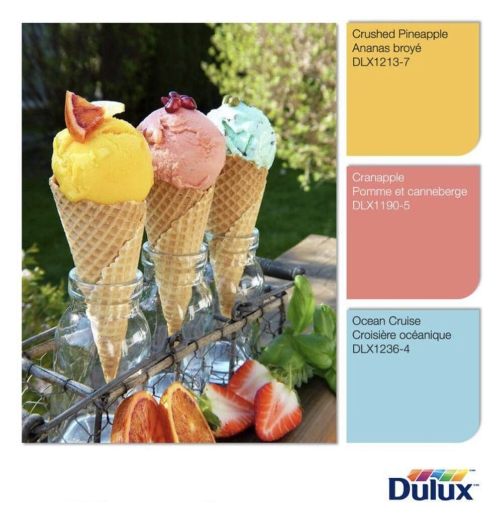 Dulux Ice Cream Inspired Colors. All Los Angeles Painting Company, Inc.