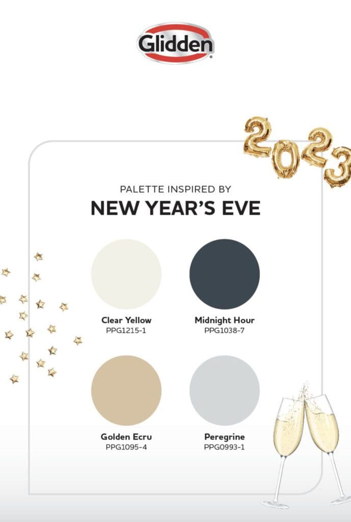 Glidden | New Year's Eve Color Palette. All Los Angeles Painting Company, Inc.