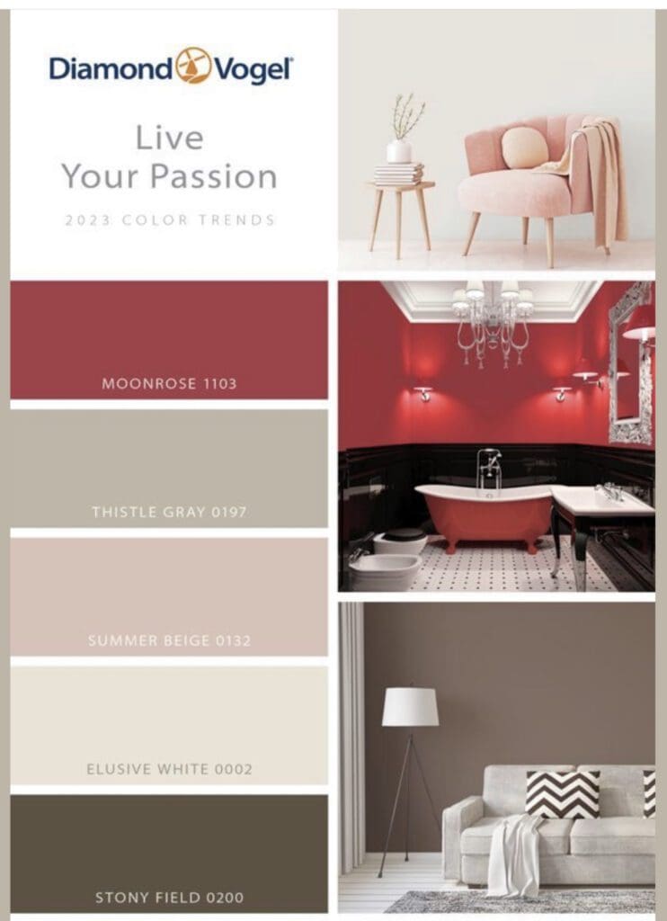 Diamond Vogel | Live Your Passion Color Palette. All Los Angeles Painting Company, Inc.