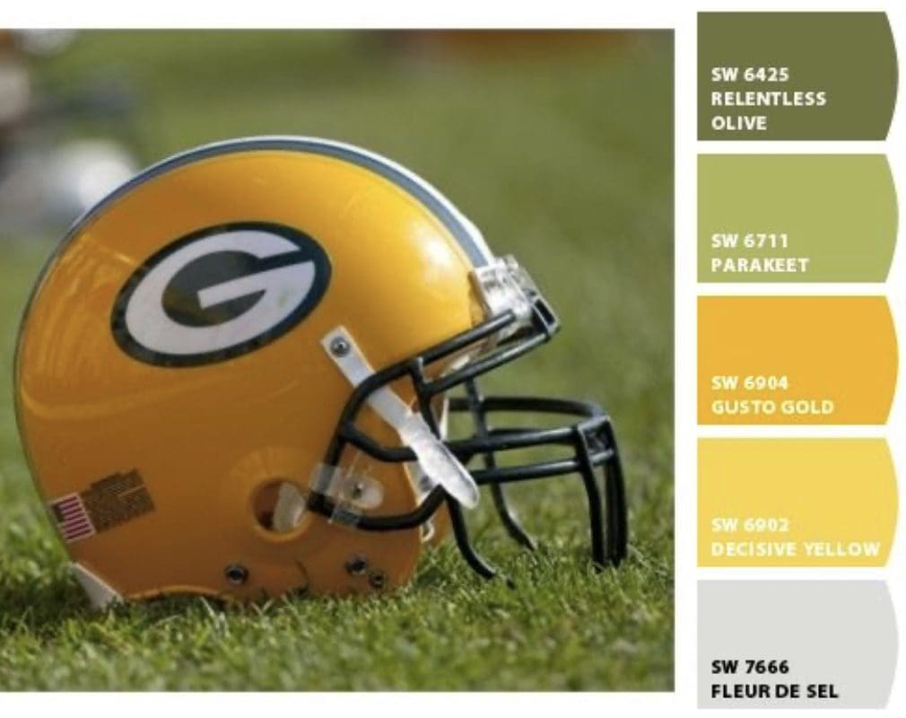 Green Bay Packers Team Paint Colors. Los Angeles Painting Company.