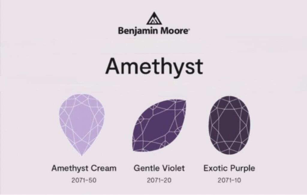 Purple Amethyst Paint Colors.