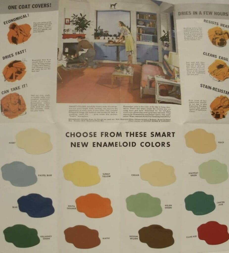 Sherwin Williams 1947 Interior Color Chart.