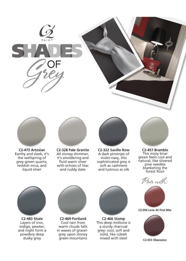 C2 Paint Shades of Gray are here to stay.  