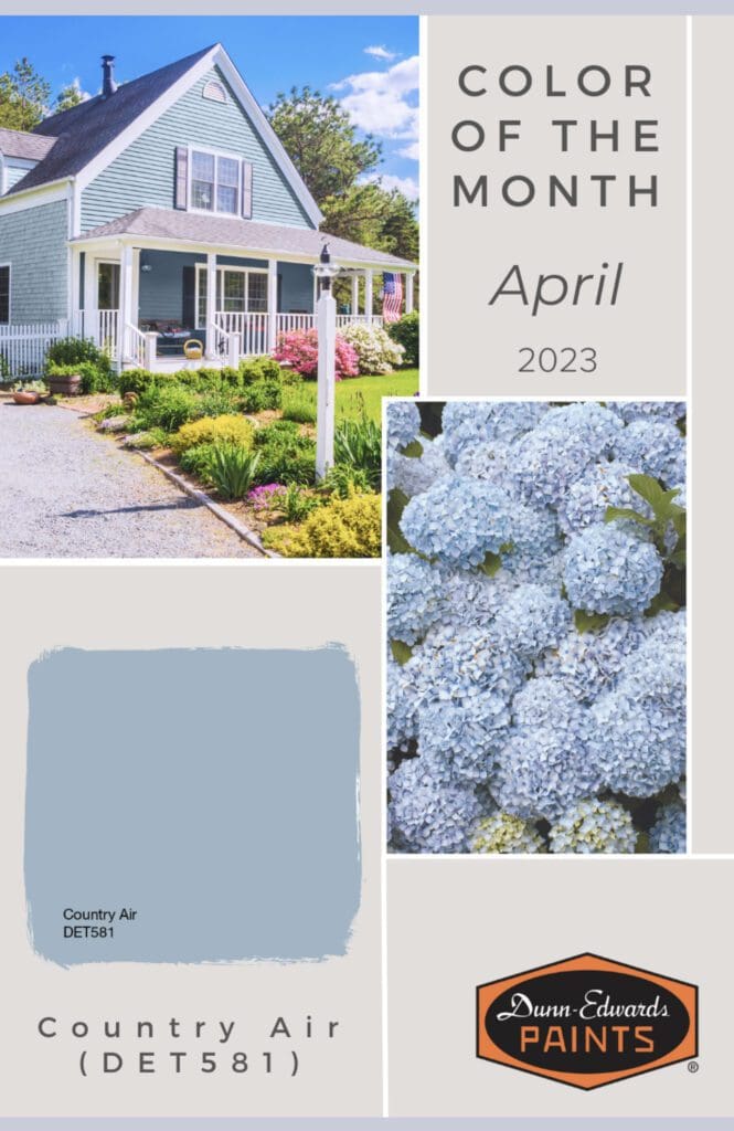 Dunn Edwards April 2023 Color of the Month | Country Air (DET 581)