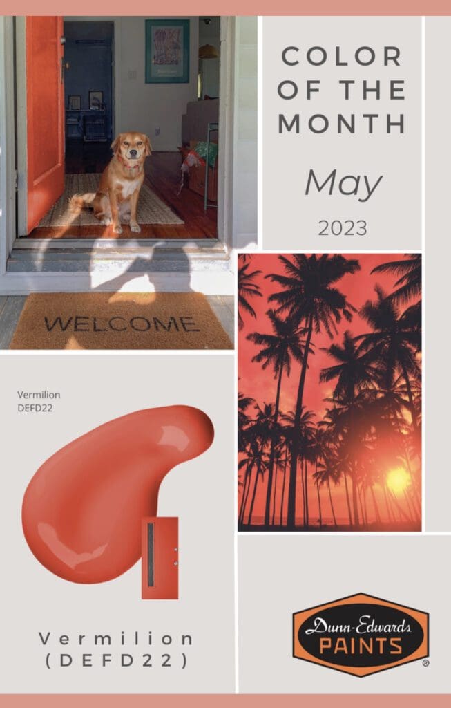 Dunn Edwards May 2023 Color of the Month | Vermilion